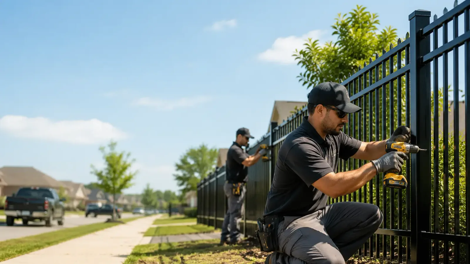 Metal Fence Installation in Bells, TX